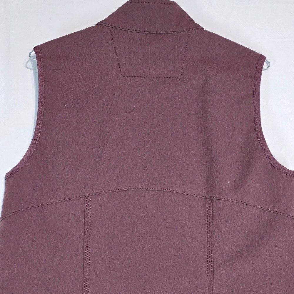 Carhartt Womens Softshell Vest Burgundy Full Zip Fleece Lined 102254 Medium 8/10 - Picture 2 of 15